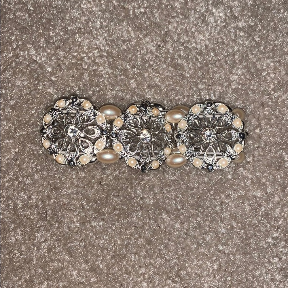 Chunky silver bracelet